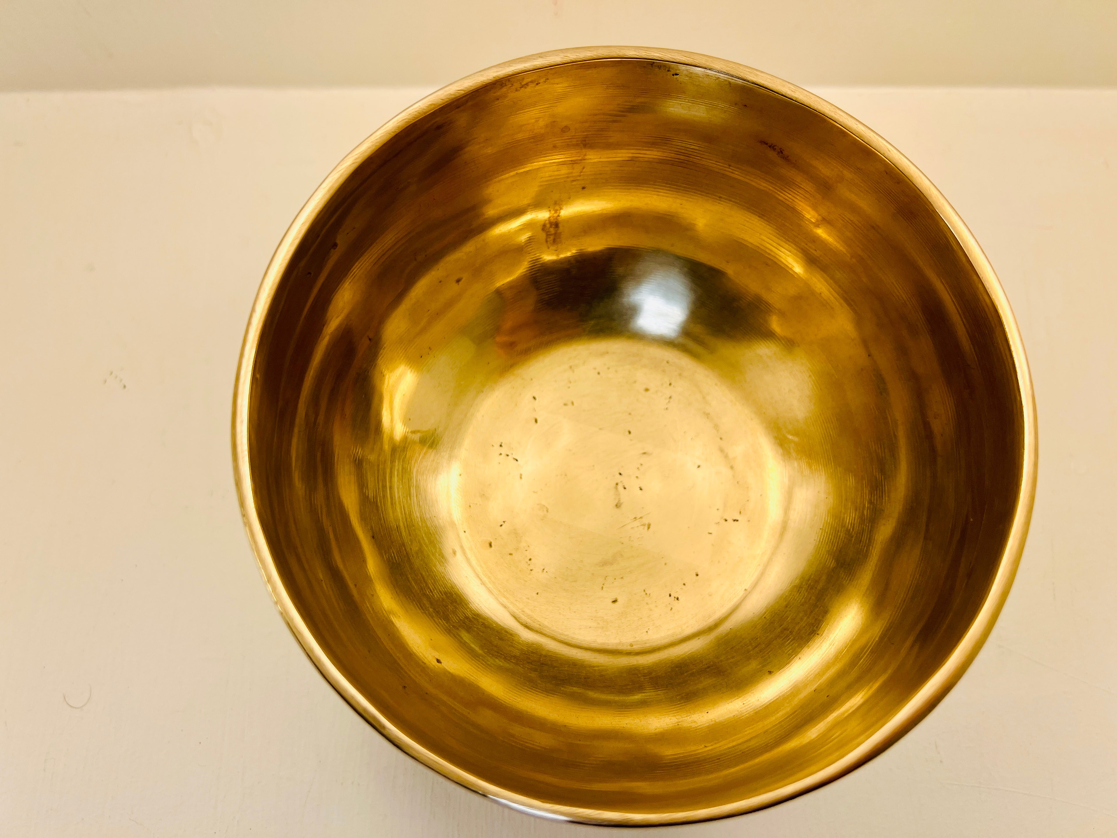 14cm Handmade 7 Metal Tibetan Singing Bowl, Heart Chakra, F4