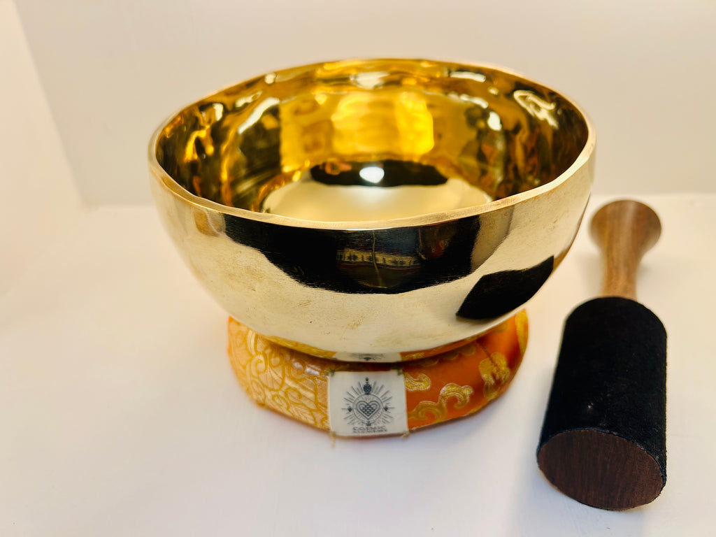 17cm Handmade Tibetan Singing Bowl, Crown Chakra, B3
