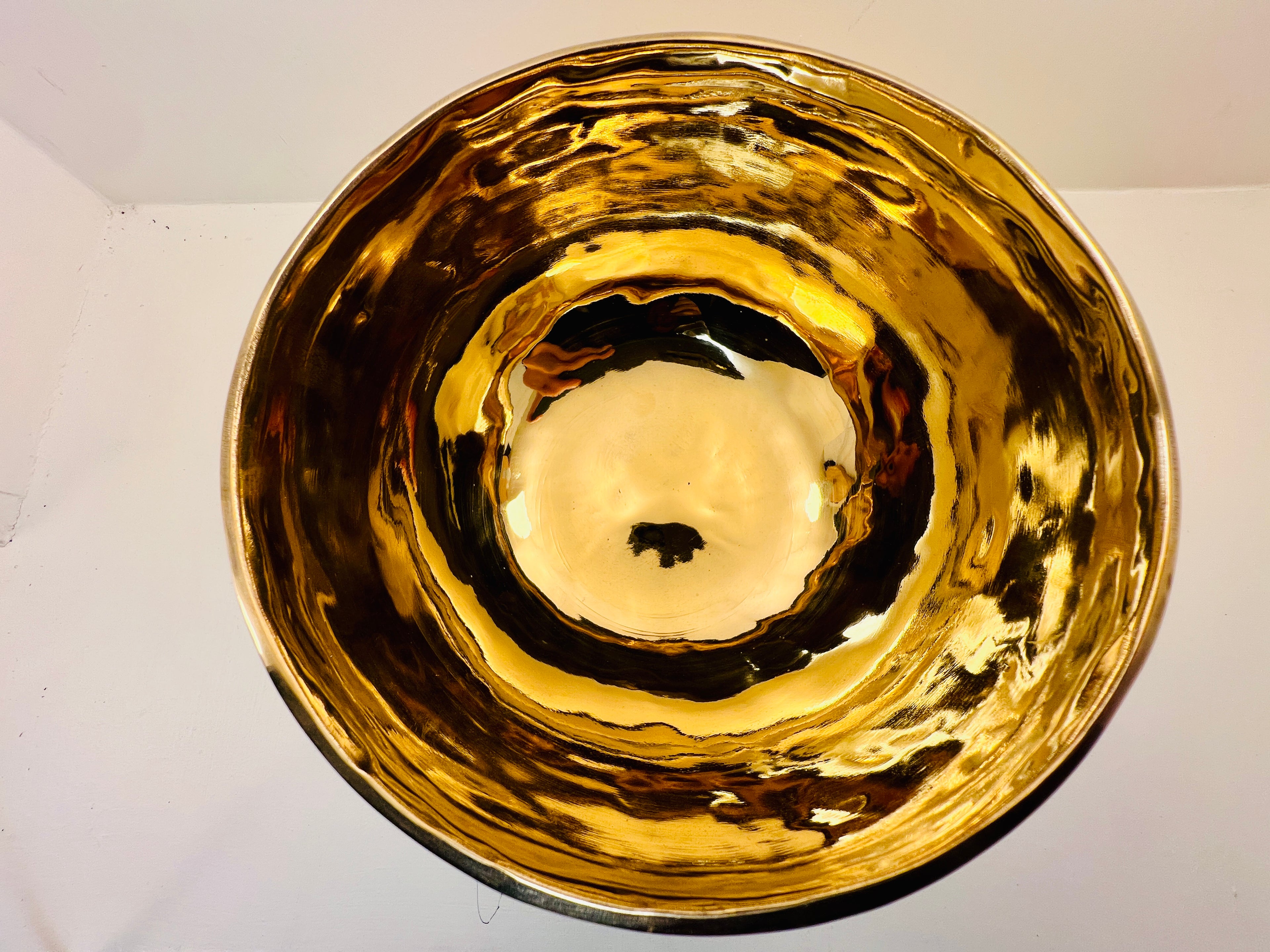 17cm Handmade Tibetan Singing Bowl, Crown Chakra, B3