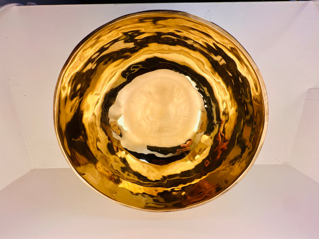 21cm Handmade Tibetan Singing Bowl, Solar Plexus Chakra, E3