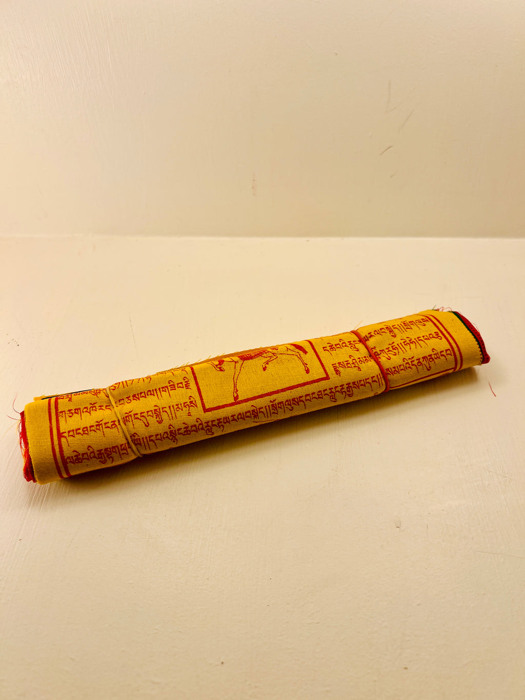 Large Tibetan Prayer Flags – 22cm  Set of 10 Traditional Wind Horse Flags